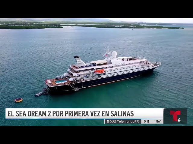 ⁣Salinas recibe un crucero por primera vez