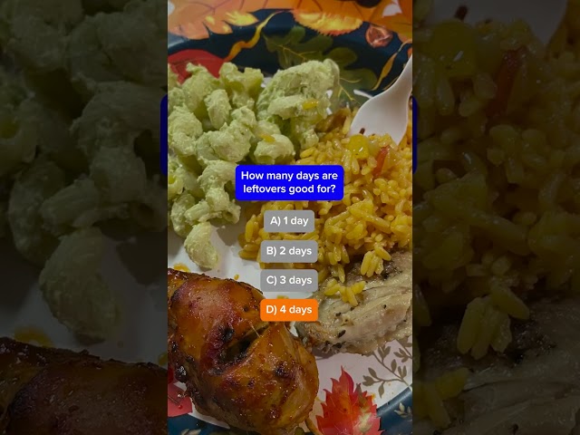 ⁣How long can you store Thanksgiving leftovers?