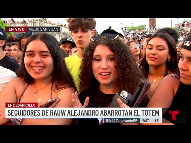 ⁣Fanáticos de Ruw Alejandro abarrotan el Tótem