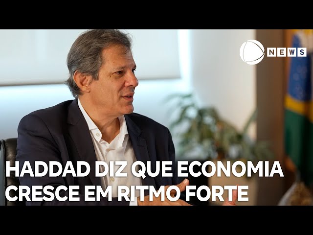 ⁣Ministro da Fazenda, Fernando Haddad diz que economia cresce em ritmo forte