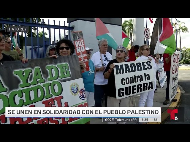 ⁣Se manifiestan en solidaridad con el pueblo palestino