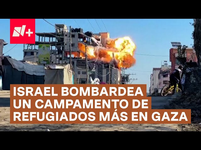 ⁣Israel bombardea un campamento de refugiados más en Gaza - N+