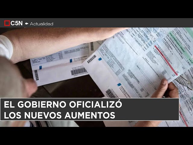 ⁣El GOBIERNO hizo oficial los AUMENTOS de LUZ, GAS y COMBUSTIBLES para DICIEMBRE