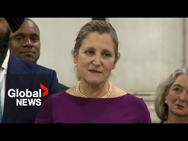 ⁣Canada has an “opportunity” to align with Mexico, US on China: Freeland