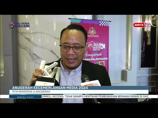 ⁣30 NOV 2024 – BERITA PAGI – ANUGERAH KECEMERLANGAN MEDIA 2024 ; RTM MENERIMA 4 ANUGERAH