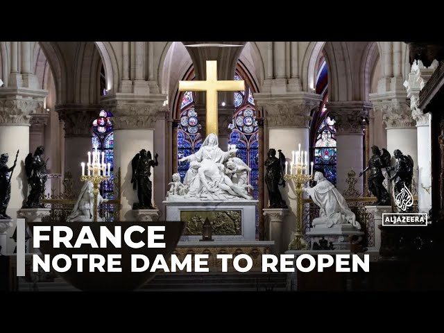 ⁣Notre dame to reopen: French president praises 'impossible' feat