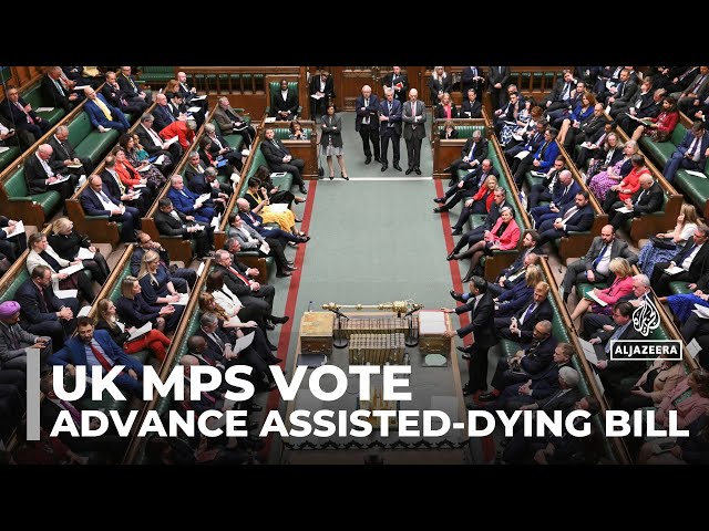 ⁣UK MPs vote to advance assisted-dying bill