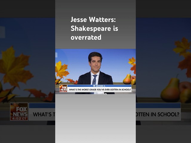 ⁣Jesse Watters reveals the worst grade he has ever received