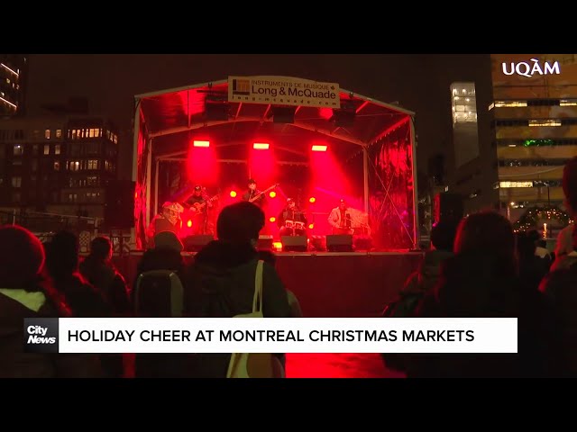 ⁣Holiday cheer at Montreal Christmas markets