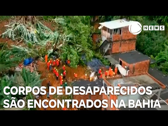 ⁣Corpos de desaparecidos em chuva na Bahia são encontrados