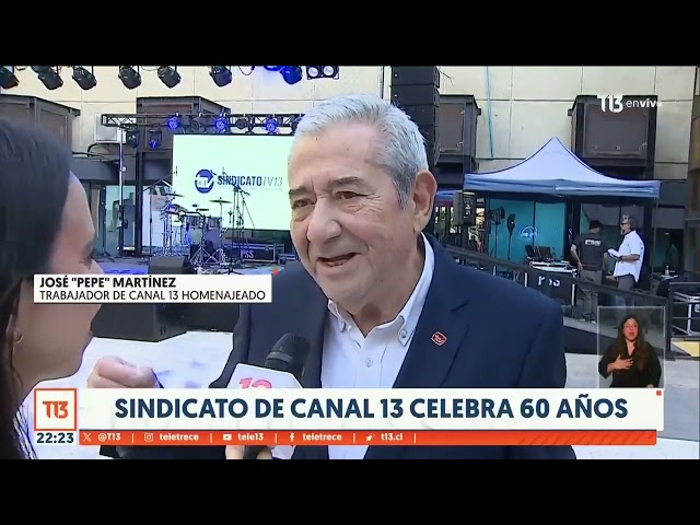 ⁣Así el sindicato de Canal 13 celebra sus 60 años