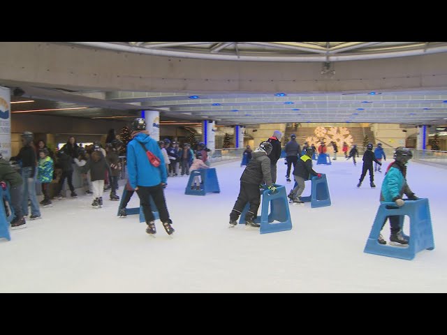 ⁣Robson Square ice rink opens for the season