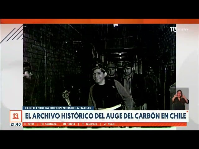 ⁣El archivo histórico del auge del carbón en Chile