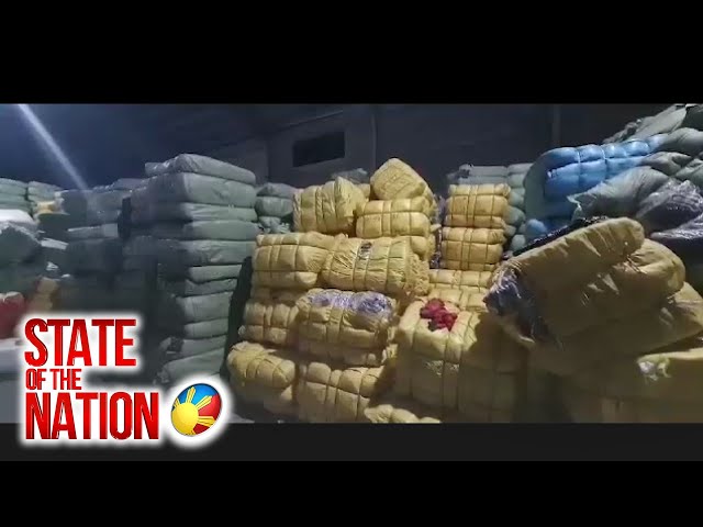 ⁣Kahon-kahong pekeng food additives at sako-sakong smuggled na damit, kumpiskado sa isang... | SONA