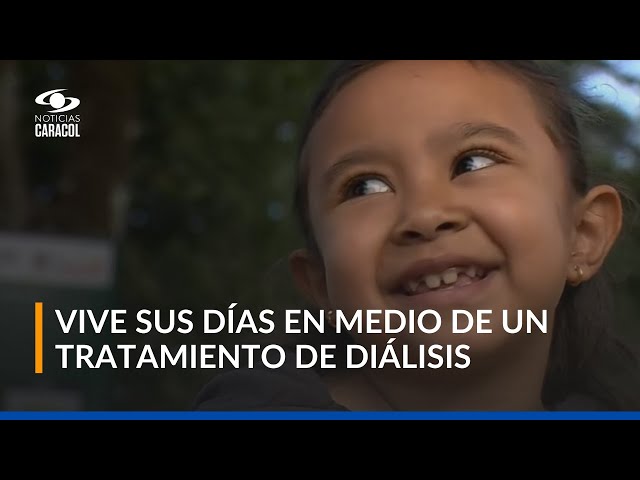 ⁣Salomé Basto, una niña de 8 años, lleva 24 meses esperando un trasplante de riñón para poder vivir