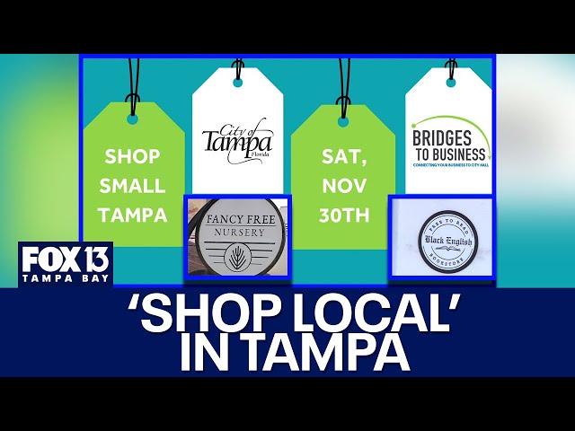 ⁣The City of Tampa is encouraging residents to 'Shop Local' this holiday season