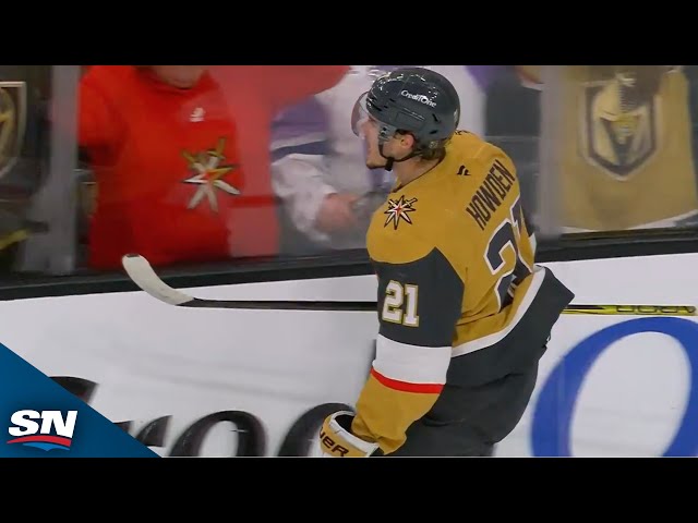 ⁣Golden Knights' Brett Howden Intercepts Pass, Streaks In For Breakaway Finish