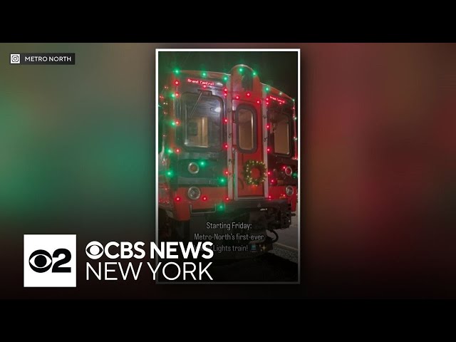 ⁣Metro North launches first ever Holiday Lights Train