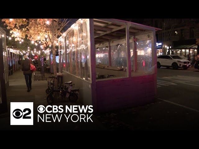 ⁣Deadline arrives for NYC restaurants to dismantle street dining sheds