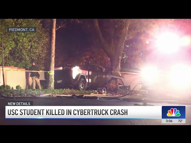 ⁣USC student killed in Piedmont Cybertruck crash