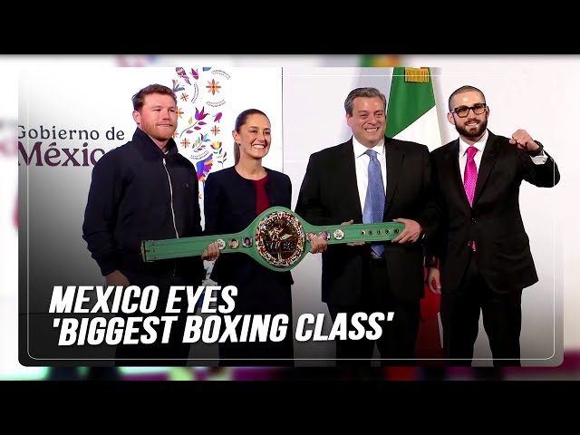 ⁣Canelo joins Mexican president in endorsing boxing movement