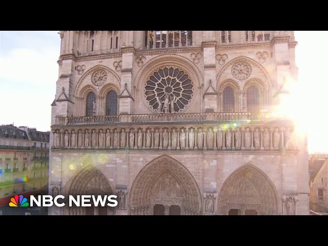 ⁣First look at Notre Dame restoration 5 years after devastating fire