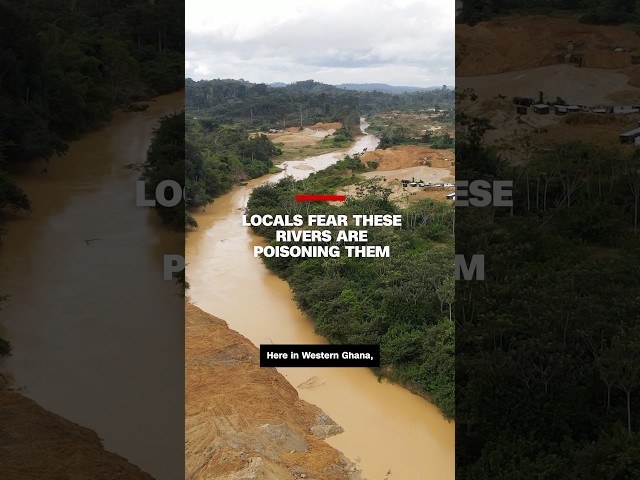 ⁣Locals fear these rivers are poisoning them