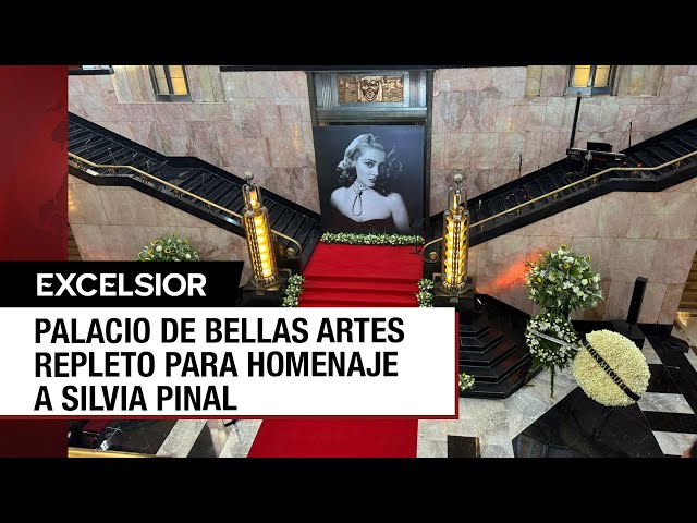 ⁣Así luce el interior de Palacio de Bellas Artes previo al homenaje a Silvia Pinal