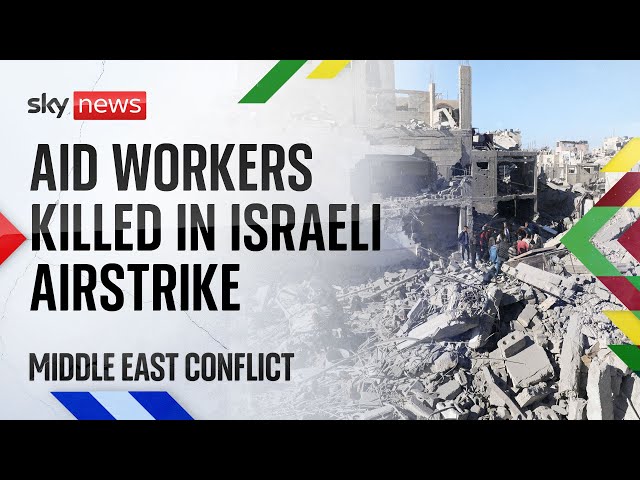 ⁣World Central Kitchen pauses operations in Gaza after three aid workers killed in Israeli airstrike