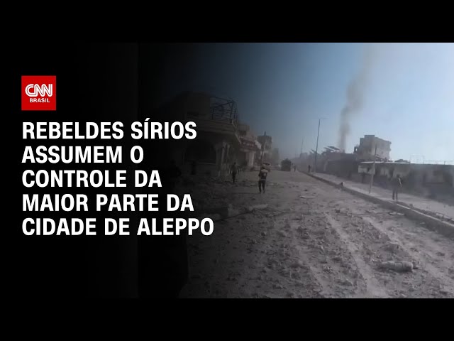 ⁣Rebeldes sírios assumem o controle da maior parte da cidade de Aleppo | AGORA CNN