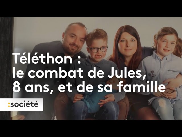 ⁣Téléthon : le combat de Jules, 8 ans, et de sa famille