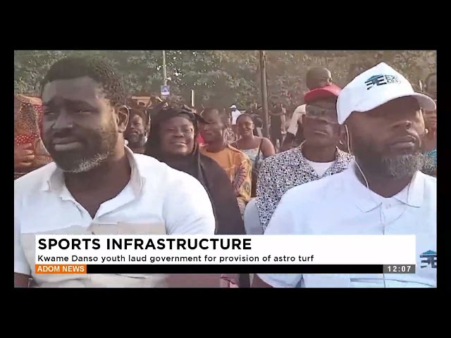 ⁣Sports Infrastructure - Kwame Danso youth laud government for provision of astro turf (30-11-24)