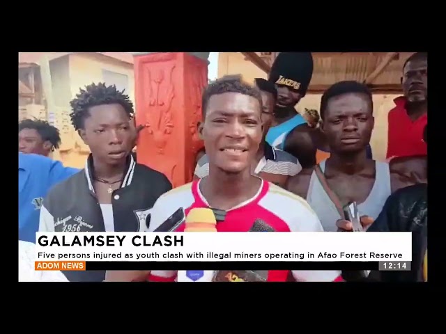 ⁣Five persons injured as youth clash with illegal miners operating in Afao Forest Reserve (30-11-24)