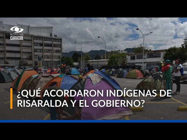 ⁣Indígenas de Risaralda llegaron a acuerdos con el Gobierno tras cuatro días de minga en Bogotá