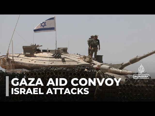 ⁣Israel attacks aid convoy: Palestinians killed while waiting for food