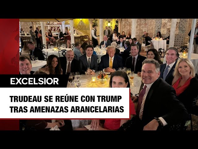 ⁣Trudeau se reúne con Trump tras amenazas arancelarias