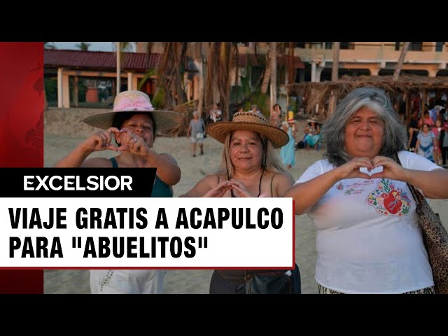 ⁣Así la pasaron ‘abuelitos’ en Acapulco con viaje gratis desde CDMX