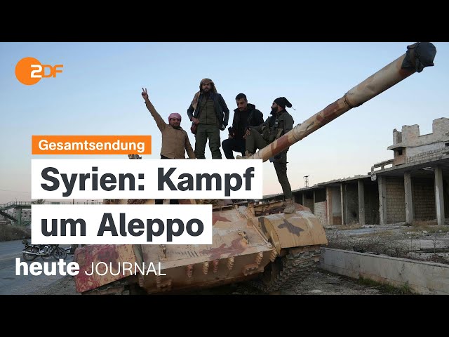 ⁣heute journal vom 30.11.2024 SPD startet Wahlkampf, verschäfte Lage in Aleppo und Nachruf Karin Baal