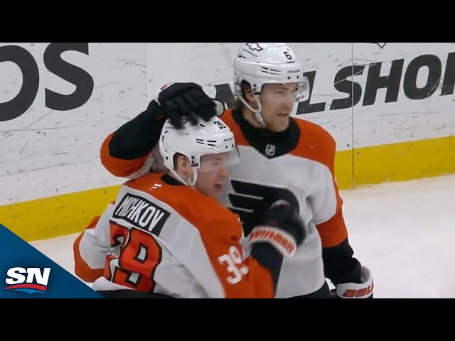 ⁣Flyers' Michkov Finishes Nice Breakaway Deke On Backhand For OT Winner