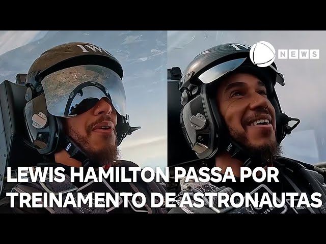 ⁣Lewis Hamilton passa por treinamento de astronautas