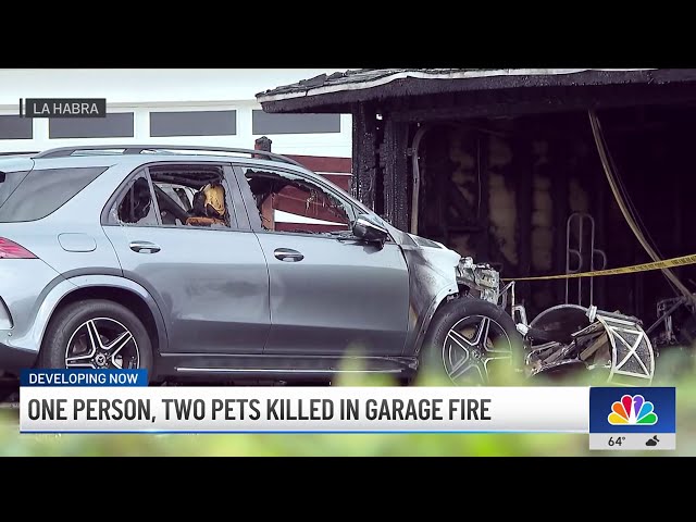 ⁣Fire at La Habra home kills one person, 2 pets