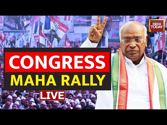 ⁣Congress Mega Rally In Delhi LIVE | Mallikarjun Kharge Speaks | Rahul Gandhi | Priyanka Live