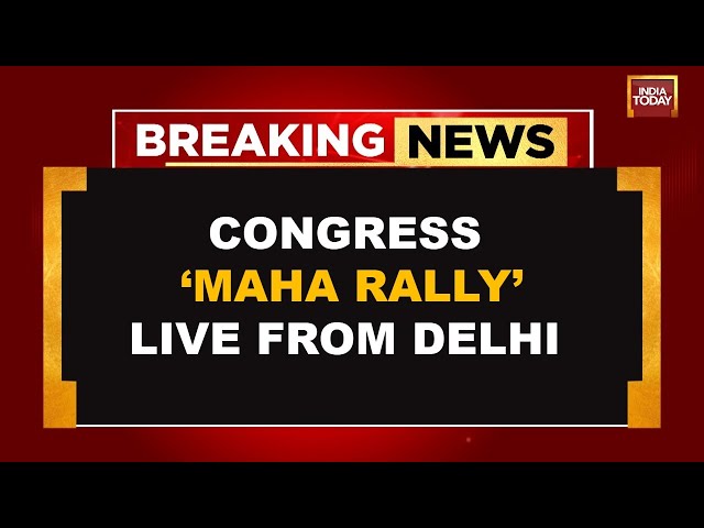 ⁣Congress Maha Rally In Delhi LIVE | Mallikarjun Kharge Speaks | Rahul Gandhi | Priyanka Live