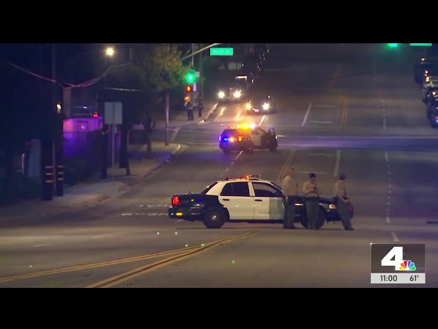 ⁣Man barricaded for hours in East LA surrenders