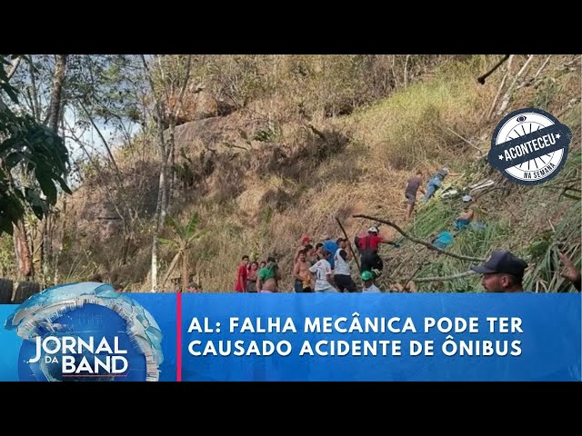 ⁣Aconteceu na Semana | Falha mecânica pode ter causado acidente de ônibus em Alagoas