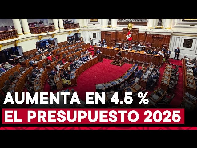 ⁣Pleno del Congreso aprueba Ley de Presupuesto del Sector Público para el Año Fiscal 2025