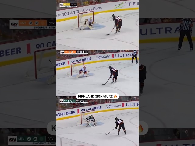 ⁣Justin “Costco” Kirkland with identical shootout goals in bulk 