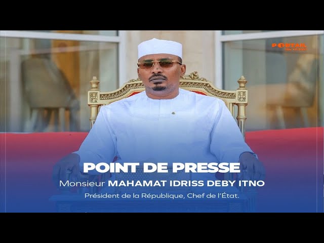 ⁣ EN DIRECT -  POINT DE PRESSE DU PRÉSIDENT DE LA RÉPUBLIQUE MAHAMAT IDRISS DEBY ITNO