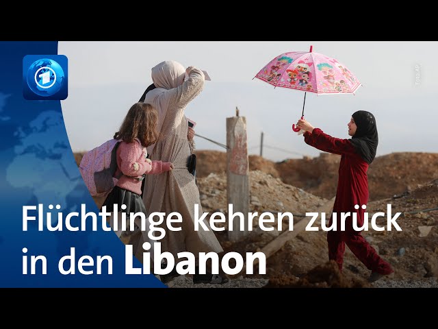 ⁣Nach Waffenruhe im Libanon: Zehntausende Menschen aus Syrien zurückgekehrt