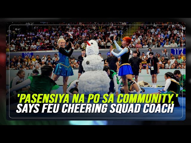 ⁣Coach apologizes to community after FEU Cheering Squad falls short of title repeat | ABS-CBN News